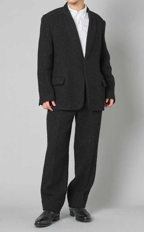 ファンシーツイードノーカラージャケット