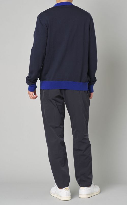 バイカラーVネックカーディガン