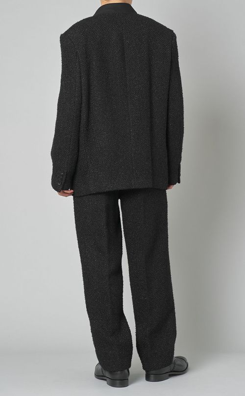 ファンシーツイードノーカラージャケット