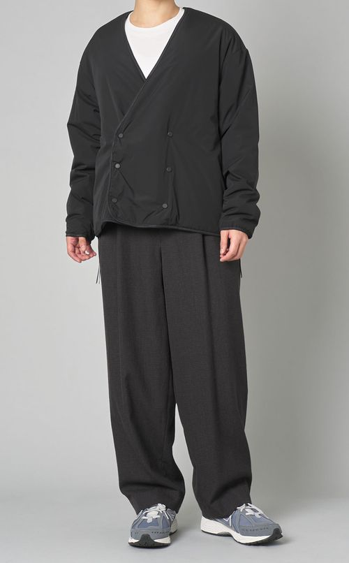 ハウンドトゥース2タックワイドパンツ