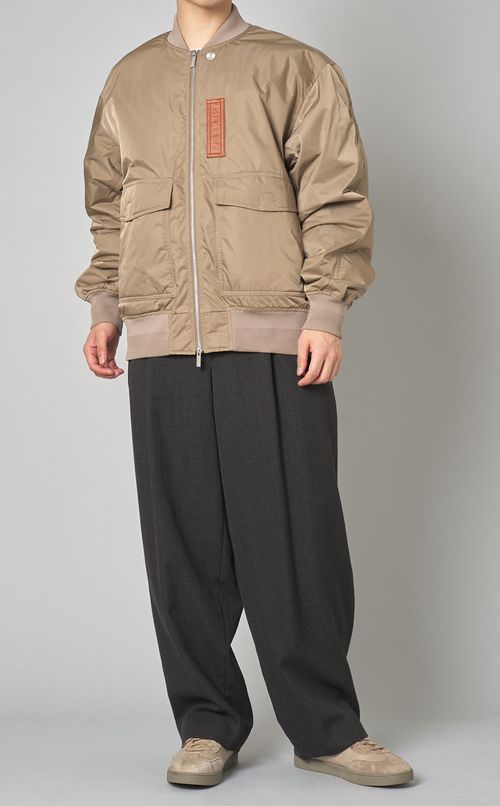 ハウンドトゥース2タックワイドパンツ