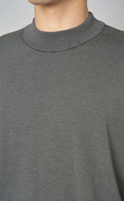 マイクロボーダーニットTシャツ