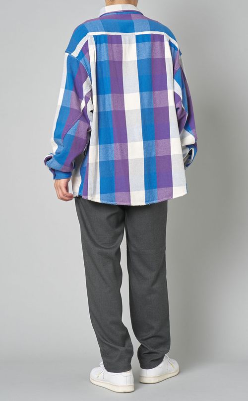 フランネルチェックワークシャツ