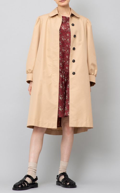 フラワープリントミニワンピース