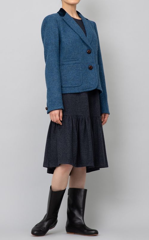 ハリスツイードテーラードジャケット