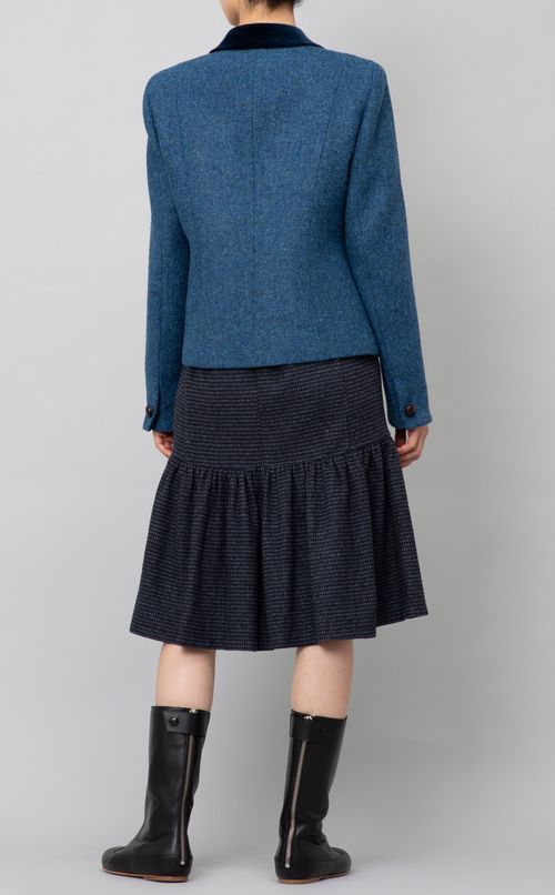 ハリスツイードテーラードジャケット