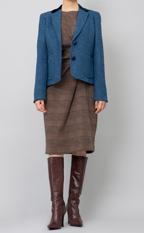 ハリスツイードテーラードジャケット