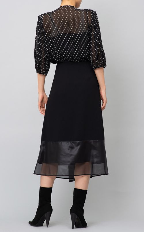 バックサテンジョーゼットスカート