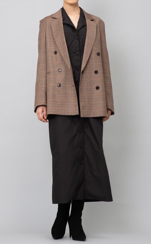 ギャザースリーブロングワンピース