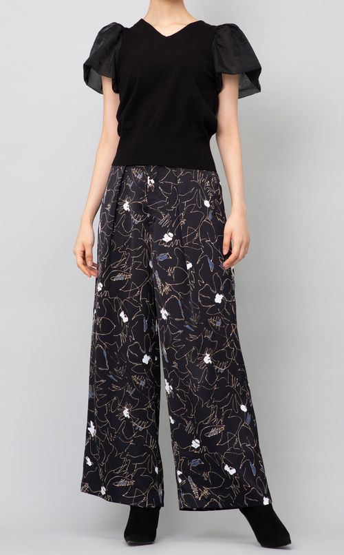 シアースリーブニットプルオーバー