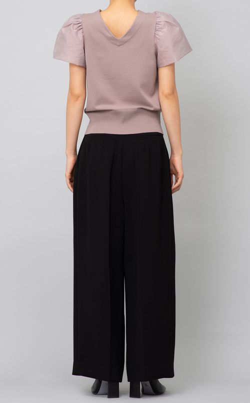 シアースリーブニットプルオーバー