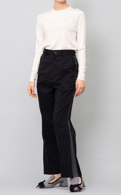 ドットジャガードサイドデザインパンツ
