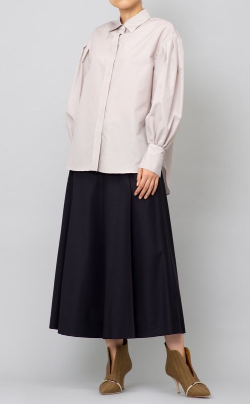 タックパフスリーブシャツ