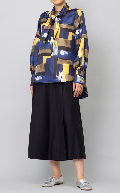 タックキュロットパンツ