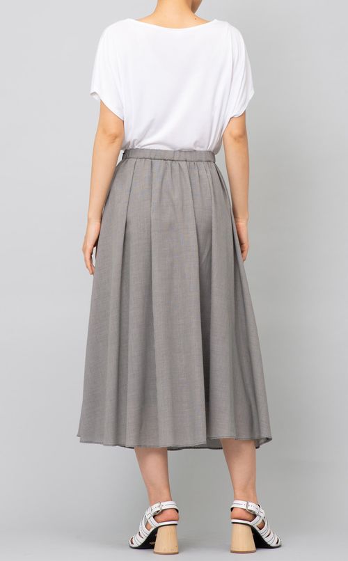 チェックボリュームスカート