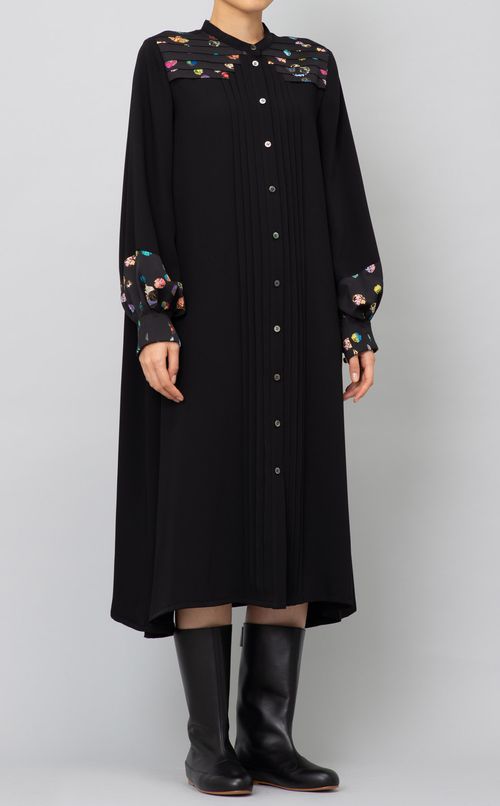 クロスタックシャツワンピース