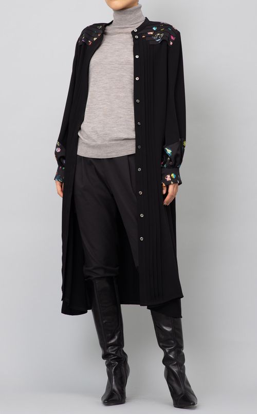 クロスタックシャツワンピース