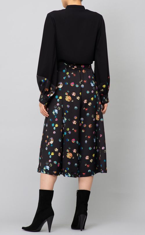 プリントマーメイドフレアパンツ