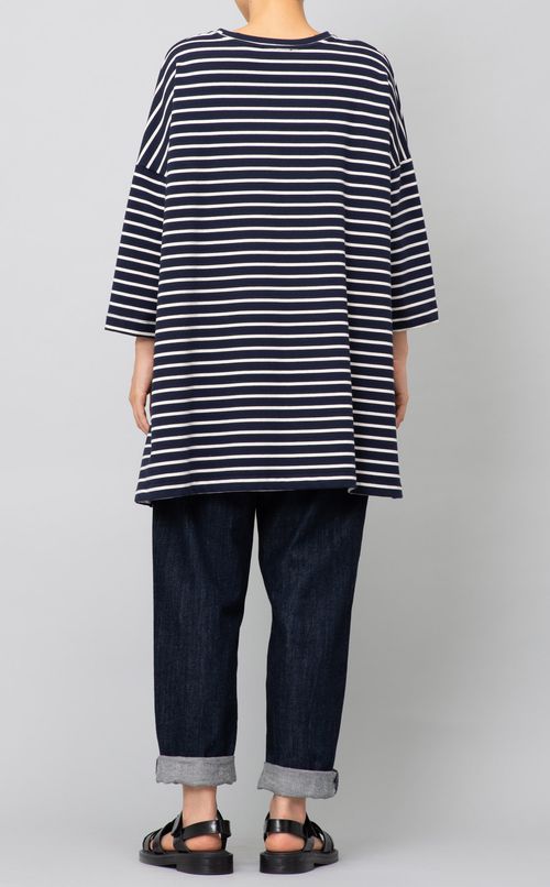 フロントリボンボーダープルオーバー