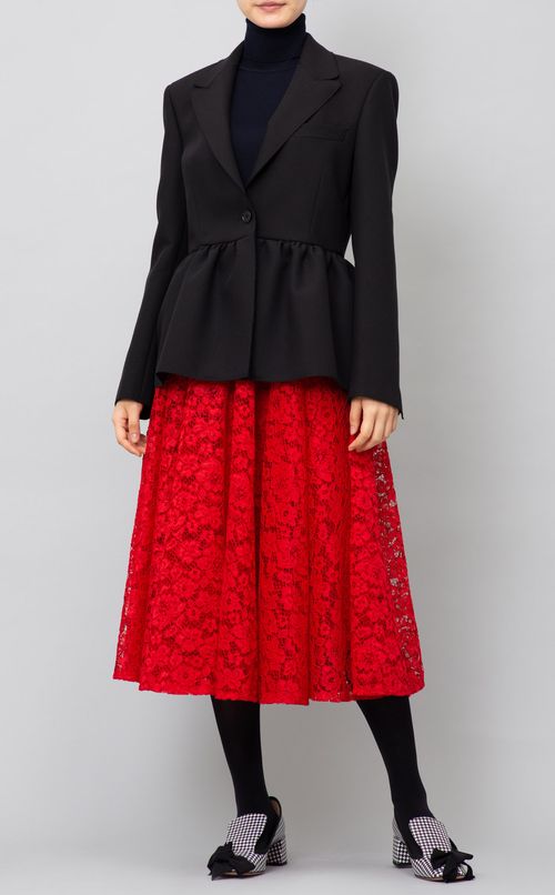 フラワーレースイージースカート