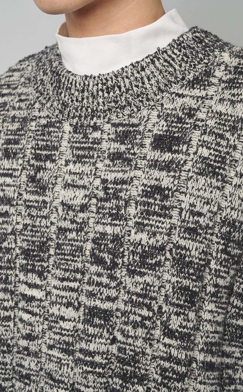 ウールコットンメランジロングジレ