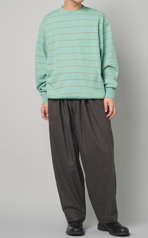 ストレッチウールギャザードパンツ