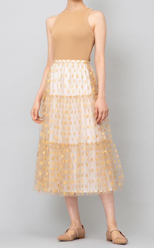 スターチュールレースイージースカート