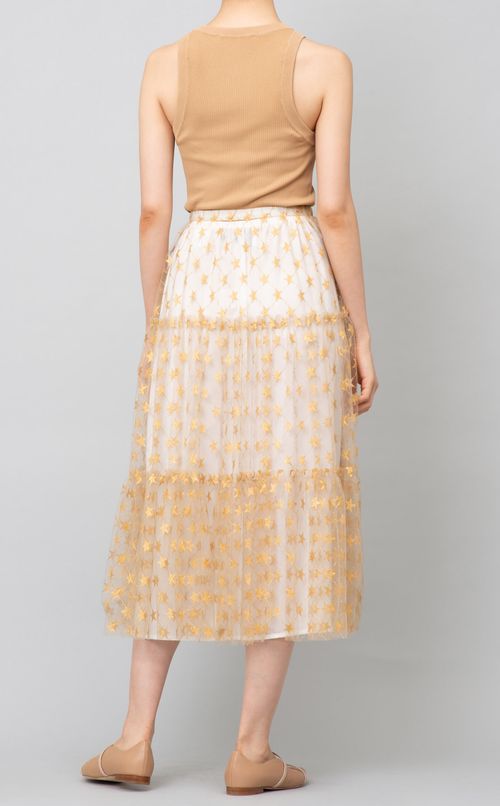 スターチュールレースイージースカート