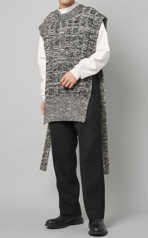 ダブルフェイスツイル2タックパンツ