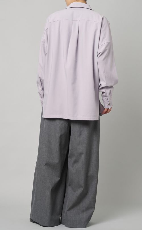 オーバーサイズオープンカラーシャツ