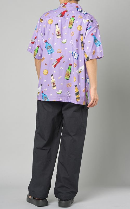 ボトル柄ショートスリーブアロハシャツ