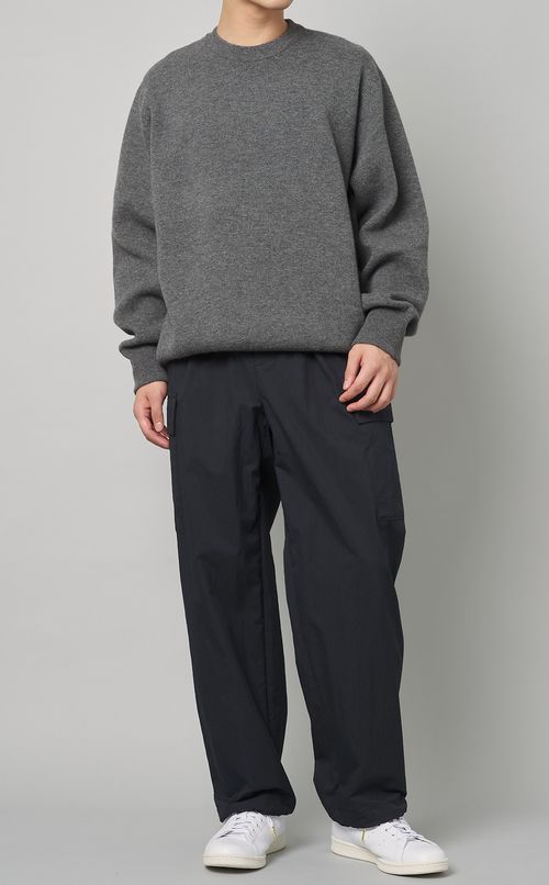 ダブルフェイスニットプルオーバー