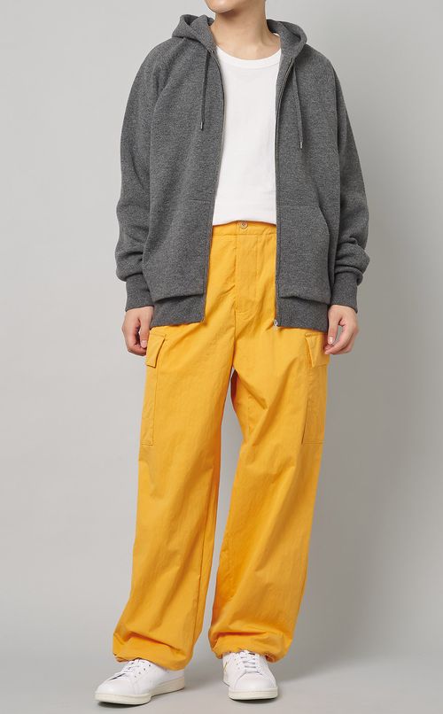 ダブルフェイスニットパーカー