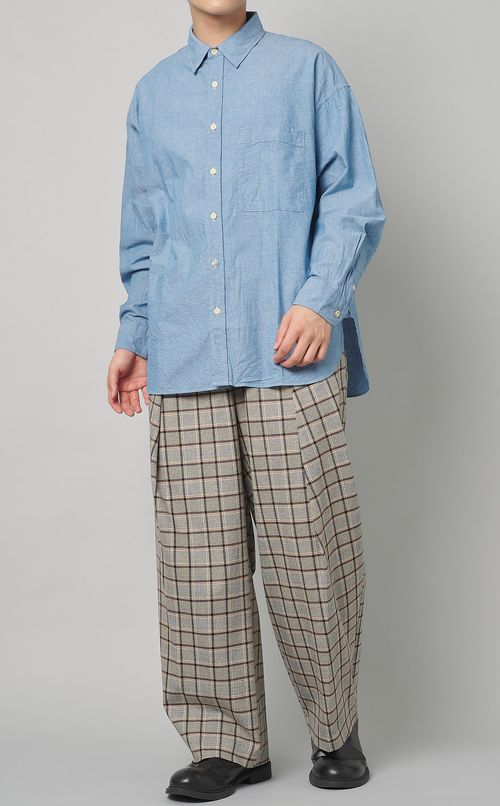 シャンブレービッグシャツ