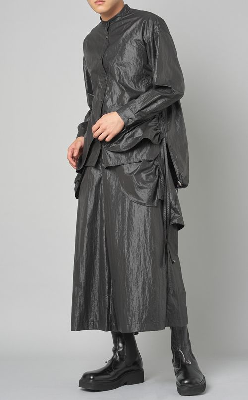 ナイロンサテンドッキングシャツ