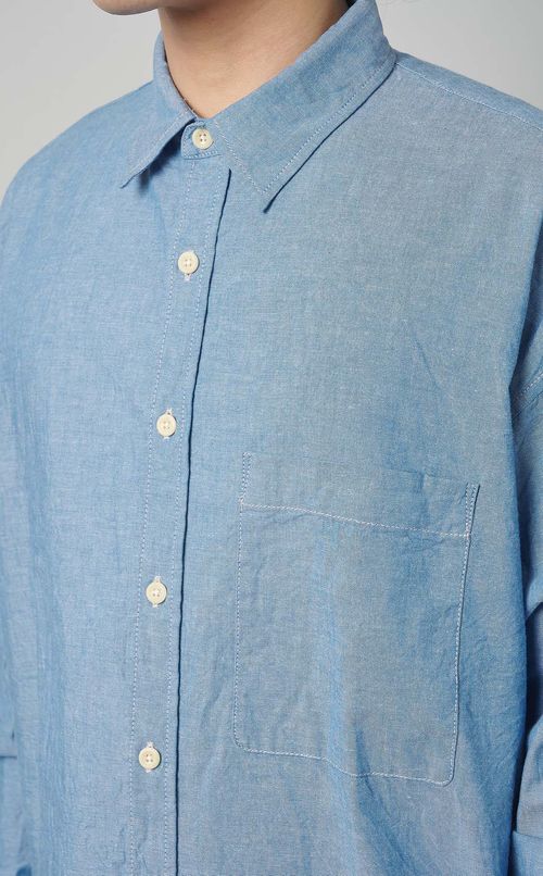 シャンブレービッグシャツ