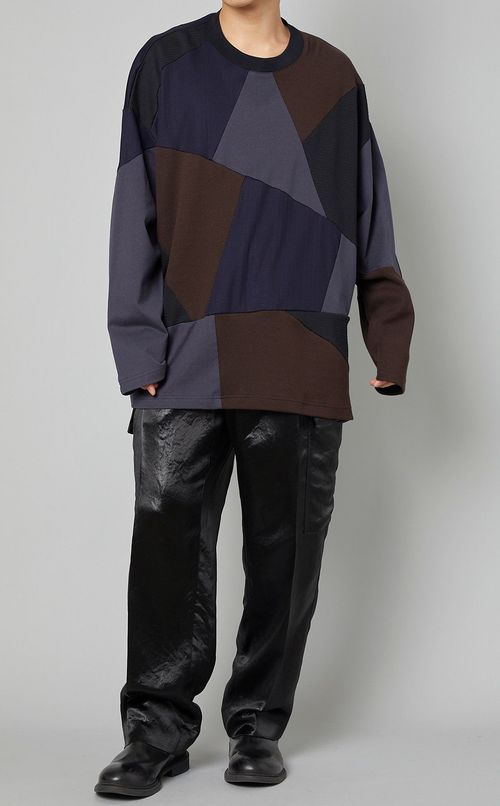 サテンイージーカーゴパンツ