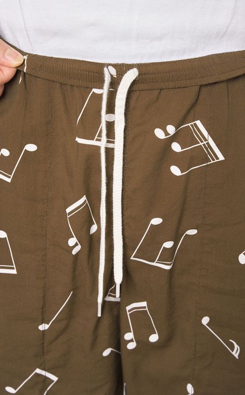 音符柄コットンレーヨンショーツ