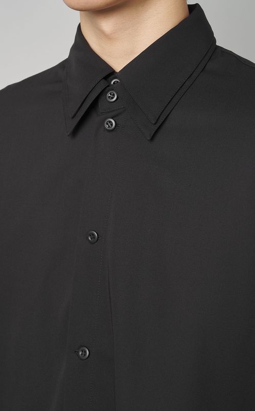 レイヤードシャツコート