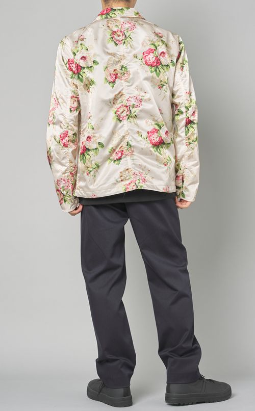 フラワープリントコーチジャケット
