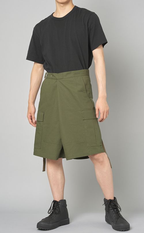 ラップドミリタリーショーツ