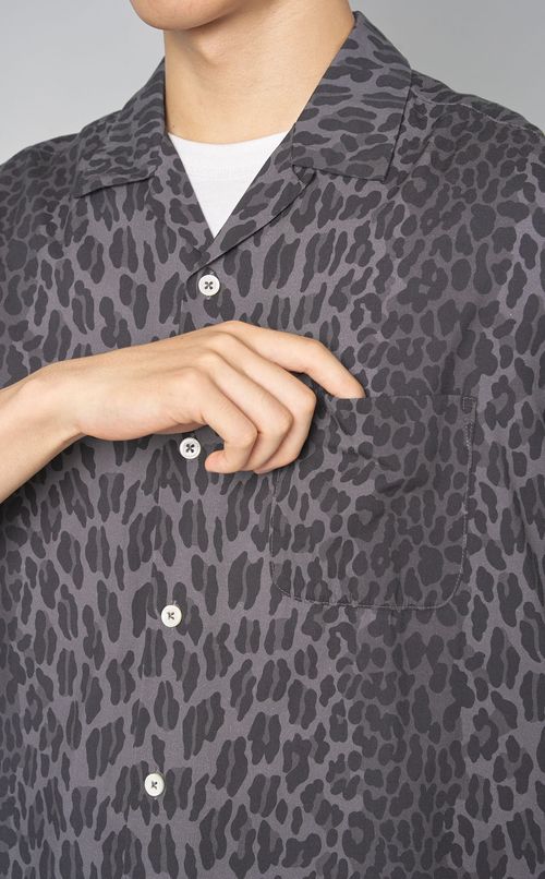 レオパードショートスリーブアロハシャツ