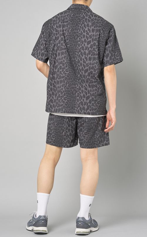 レオパードコットンレーヨンショーツ