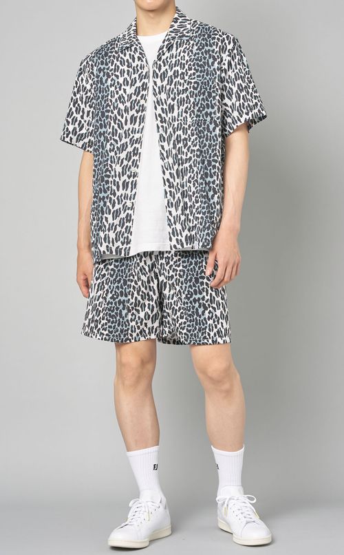 レオパードショートスリーブアロハシャツ
