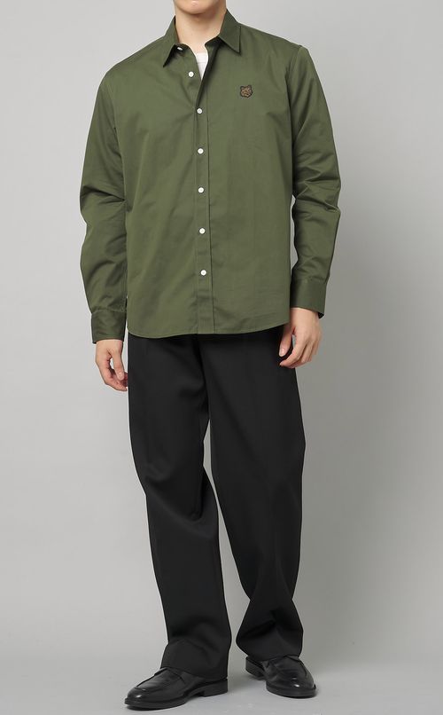 ウールギャバワイドテーラードパンツ