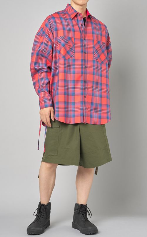 ラップドミリタリーショーツ