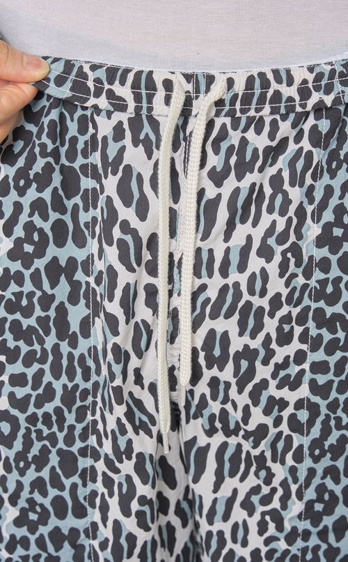 レオパードコットンレーヨンショーツ