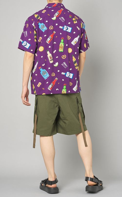 ボトル柄ショートスリーブアロハシャツ