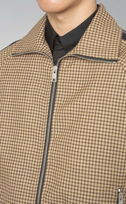 タータンチェックトラックジャケット