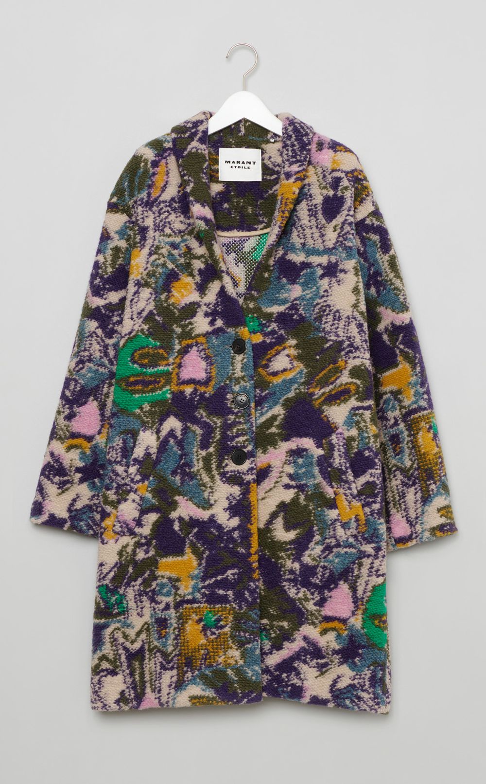 マルチカラーショールカラーコート